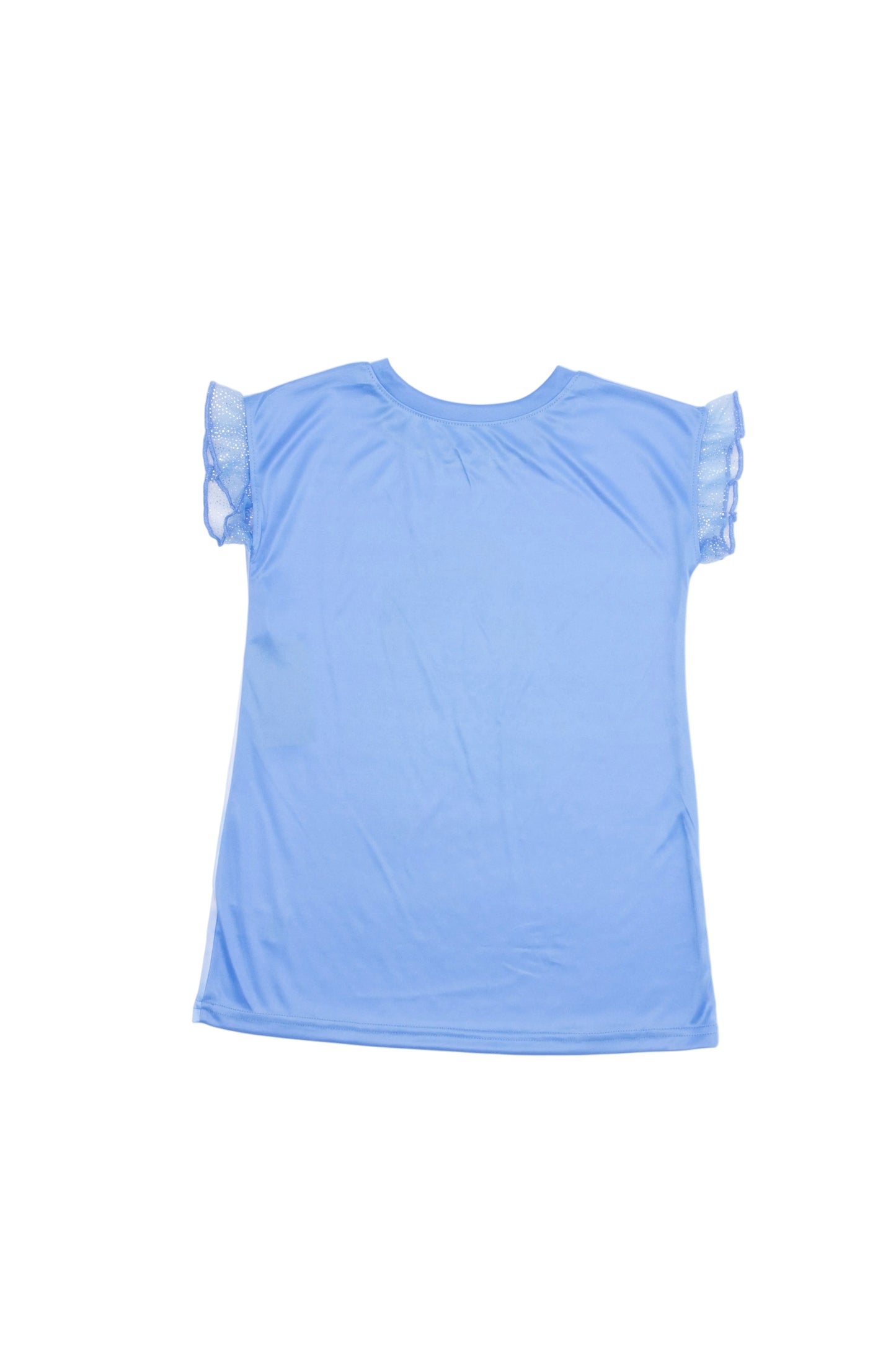 Disney Snow White Girls Blue Nightgown Sleepwear – Soft Short Sleeve Character Pajamas for Kids