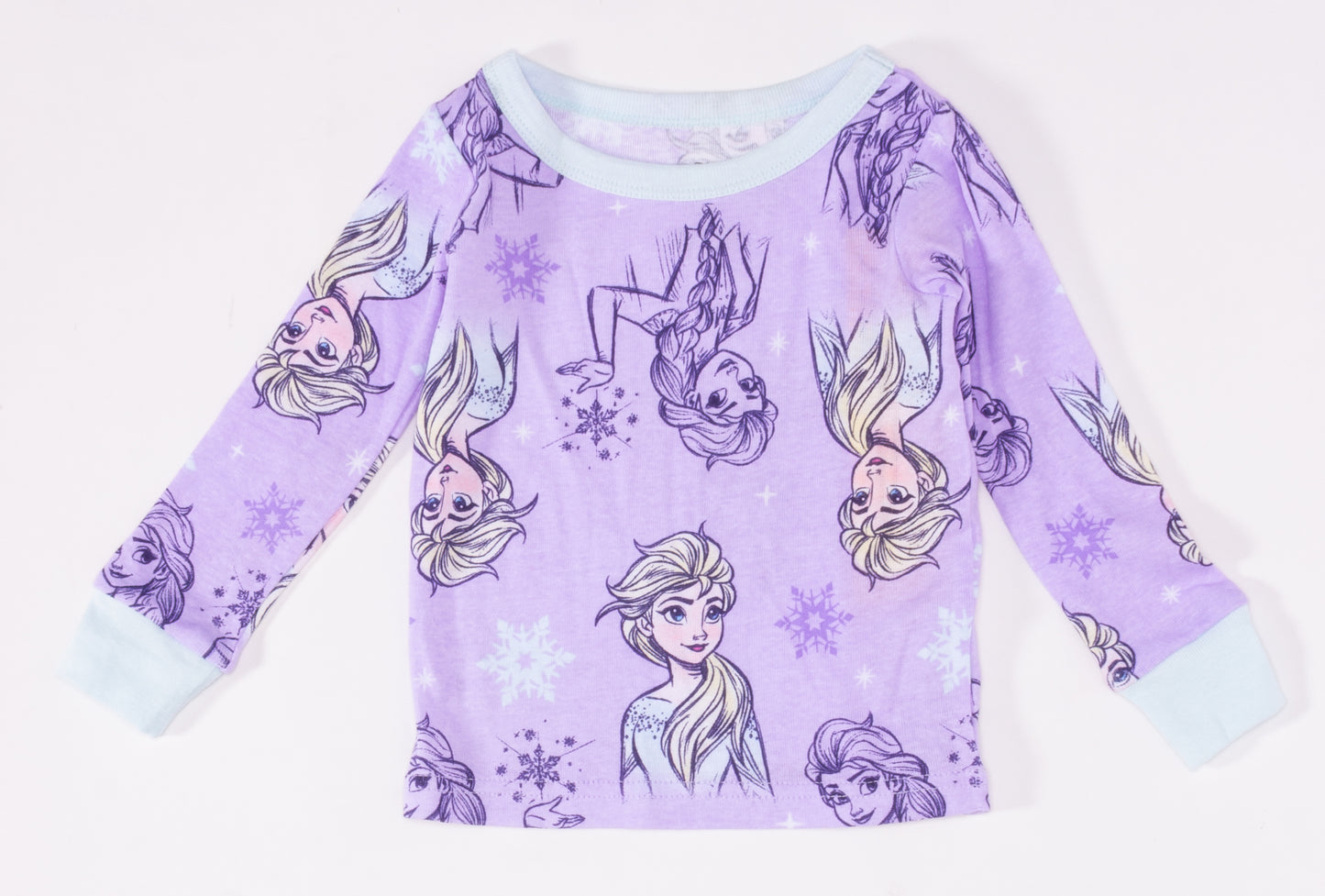 Disney Frozen Toddler Girls 4-Piece Pajama Set – Elsa Long Sleeve Tops and Matching Pajama Pants Sleepwear