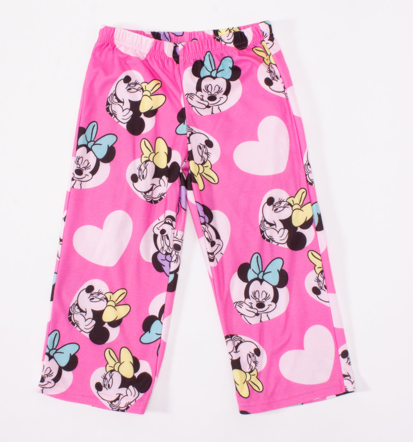 Disney Minnie Mouse Toddler Girls 2-Piece Pajama Set – Long Sleeve Button Front Top and Matching Pants Sleepwear