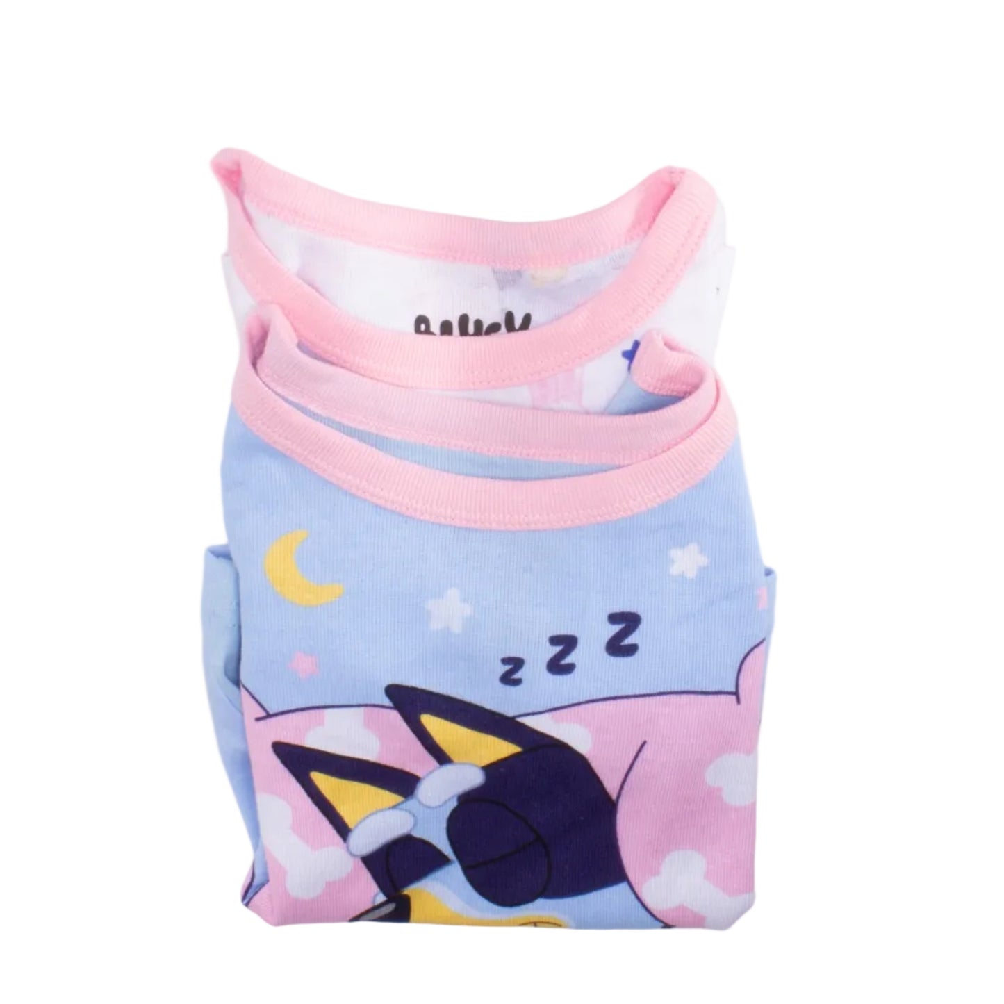 Bluey Toddler Girls 4-Piece Pajama Set Long Sleeve Tops and Pants Cotton Sleepwear