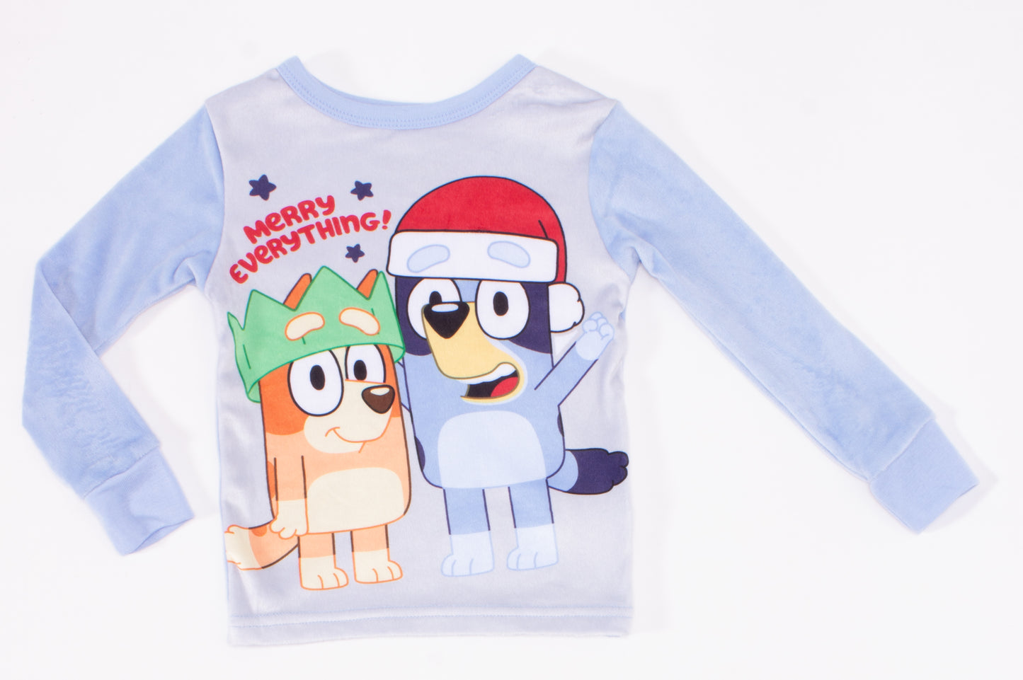 Bluey Toddler Boys Christmas 2-Piece Pajama Set – Long Sleeve Holiday Sleepwear with Printed Pants