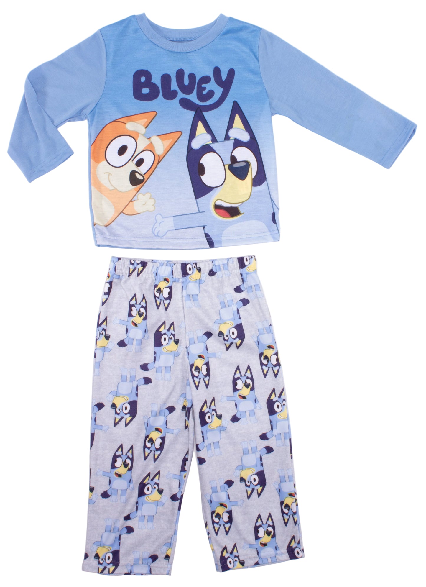 Bluey Toddler Boys 2-Piece Pajama Set – Short Sleeve Top and Printed Shorts Sleepwear Set