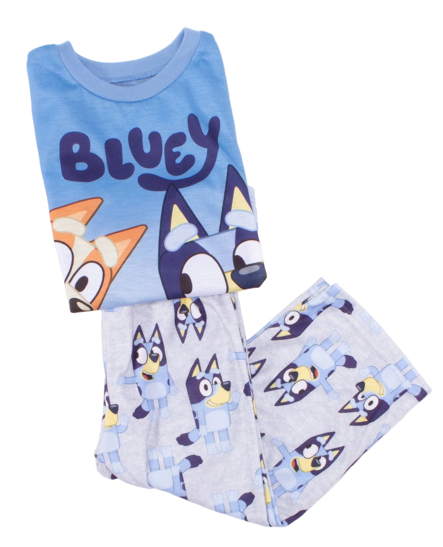 Bluey Toddler Boys 2-Piece Pajama Set – Short Sleeve Top and Printed Shorts Sleepwear Set