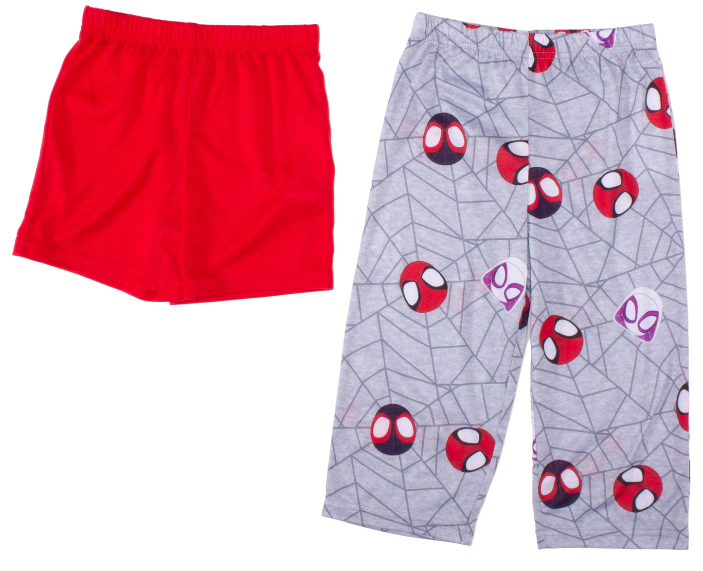 Spidey and His Amazing Friends 3-Piece Toddler Boys Pajama Set – Top, Pants, Shorts Sleepwear