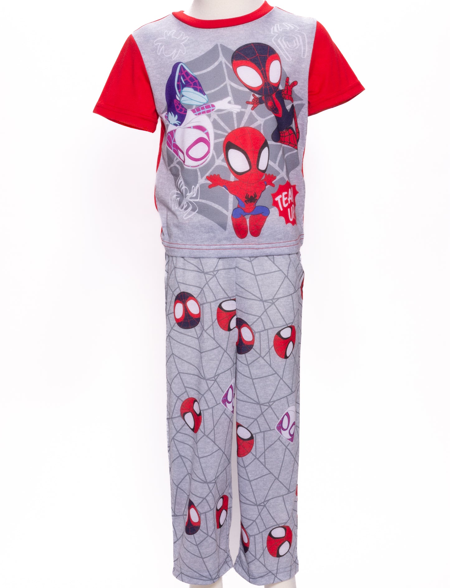 Spidey and His Amazing Friends 3-Piece Toddler Boys Pajama Set – Top, Pants, Shorts Sleepwear