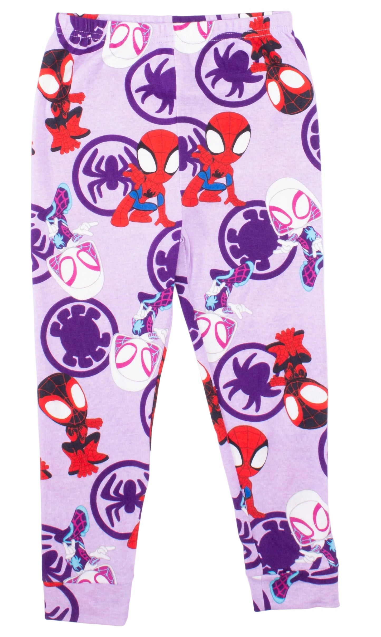 Marvel Spidey Girls 2-Piece Pajama Set – Long Sleeve Top and Pants Sleepwear