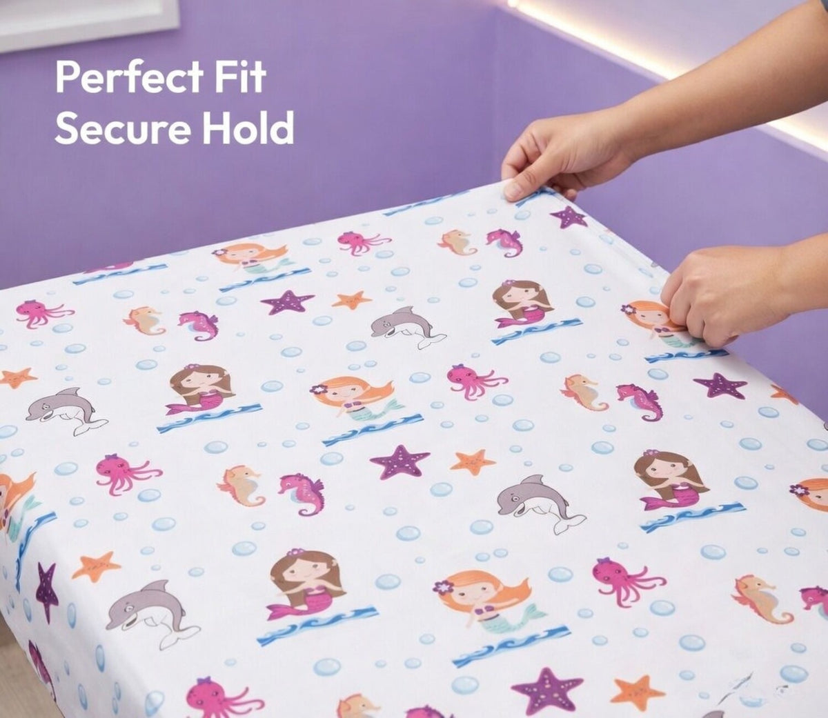 Mermaid Adventures Fitted Crib Sheet