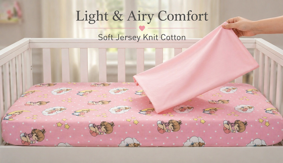 2 Pack Fitted Crib Sheets - Precious Moments Girls