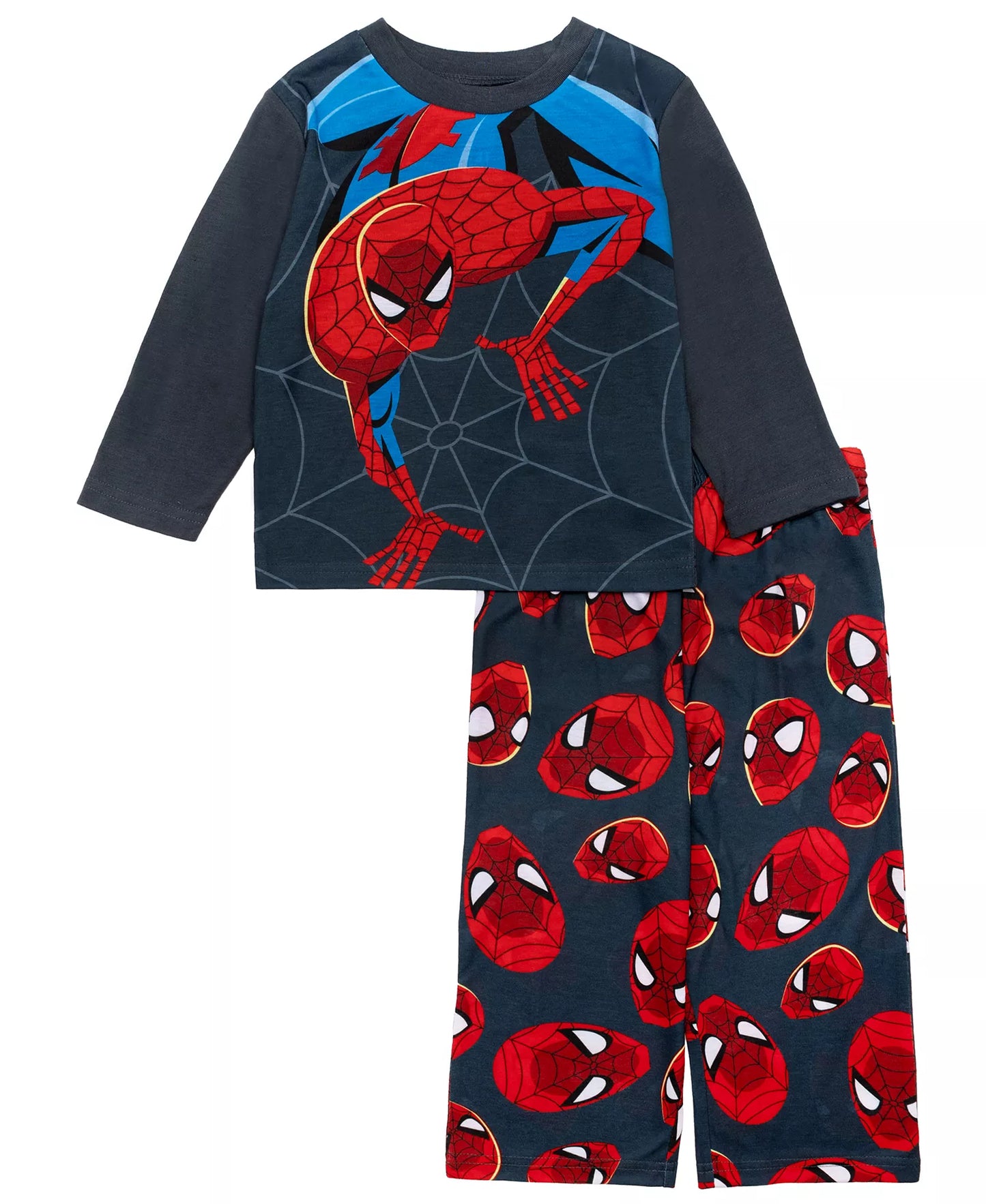 Marvel Spider-Man 2-Piece Toddler Boys  Pajama Set – Long Sleeve Top and Matching Pants Sleepwear