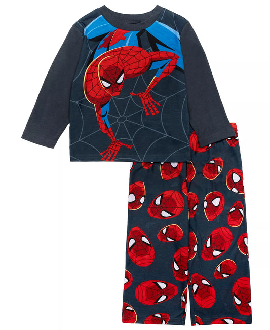 Marvel Spider-Man 2-Piece Toddler Boys  Pajama Set – Long Sleeve Top and Matching Pants Sleepwear