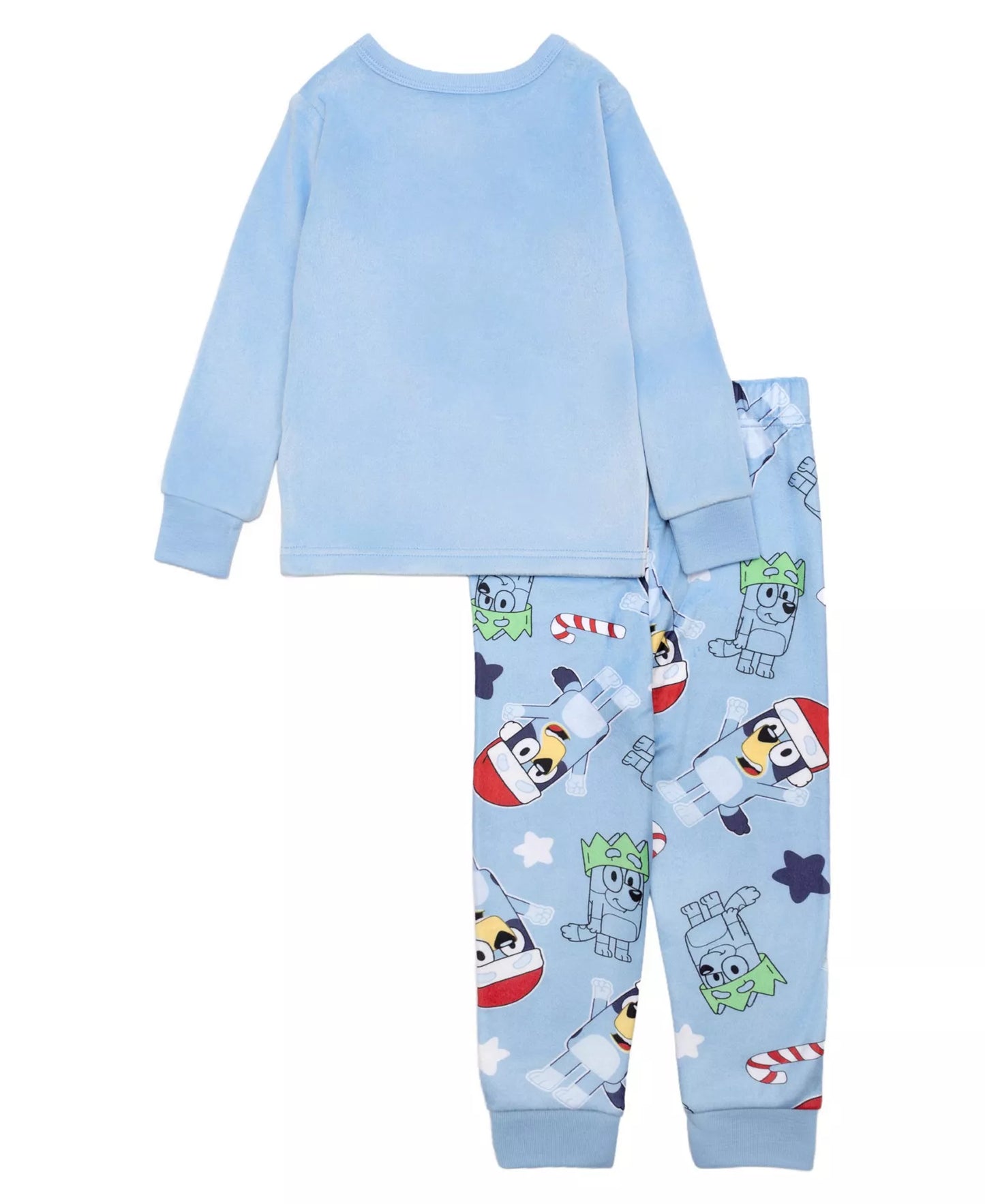 Bluey Toddler Boys Christmas 2-Piece Pajama Set – Long Sleeve Holiday Sleepwear with Printed Pants