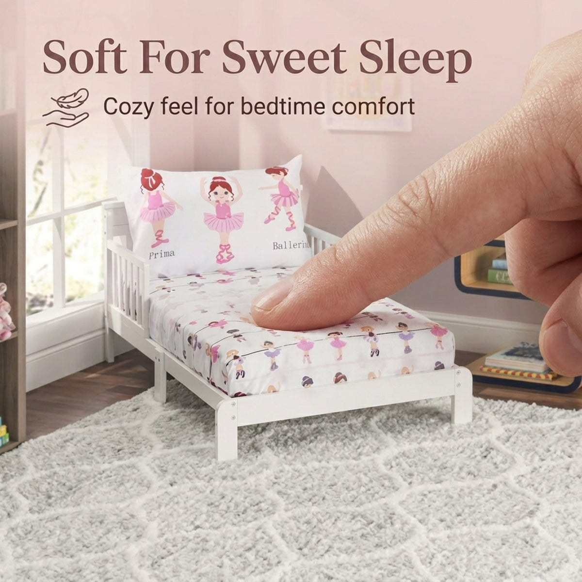 Born to Dance Ballerina 3-Piece Toddler Sheet Set
