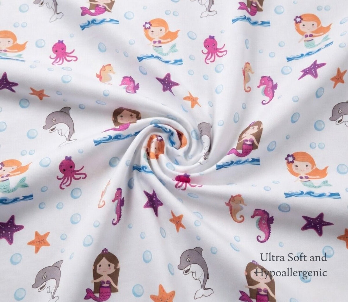 Mermaid Adventures Fitted Crib Sheet