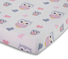 4 Piece Girls Crib Bedding Set - Woodland Owls