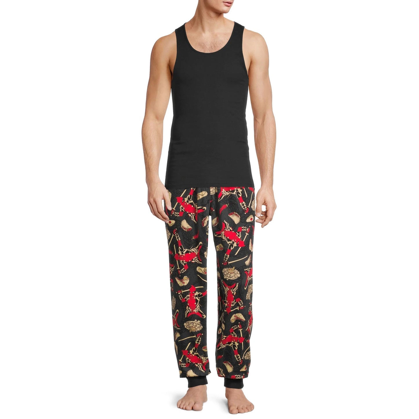 Marvel Deadpool Men’s Sleep Pants Lounge Pajama Bottoms Comfortable Relaxed Fit