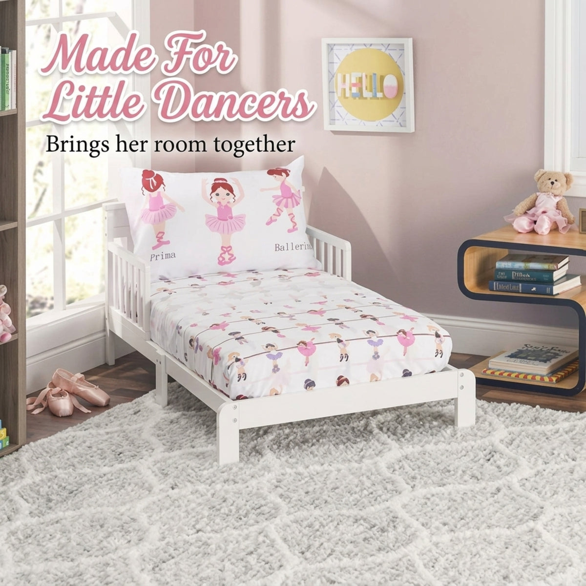 Born to Dance Ballerina 3-Piece Toddler Sheet Set