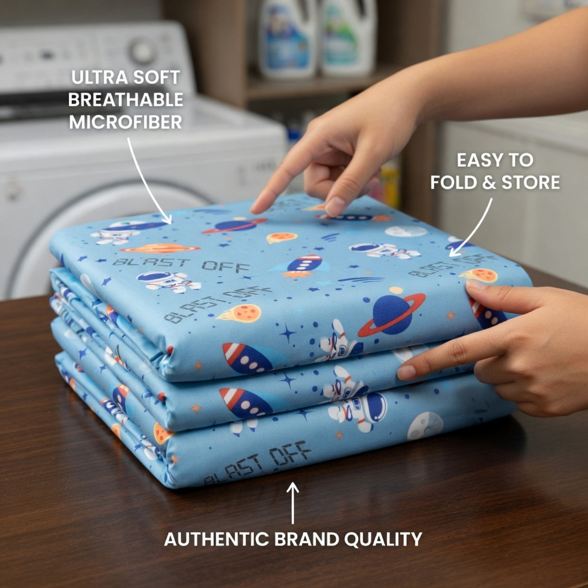 Outerspace Adventures Fitted Crib Sheet