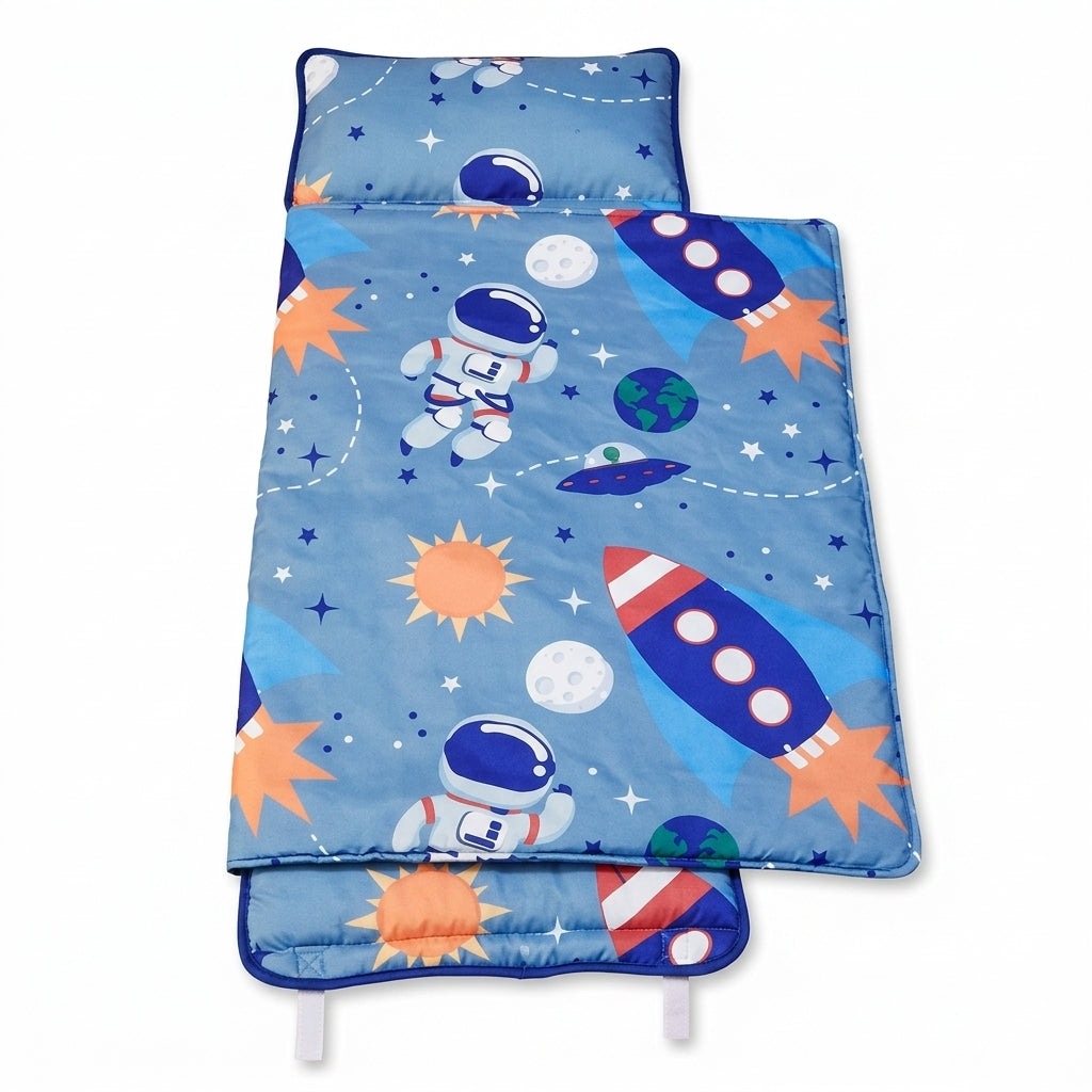 Outer Space Adventures Nap Mat with Pillow