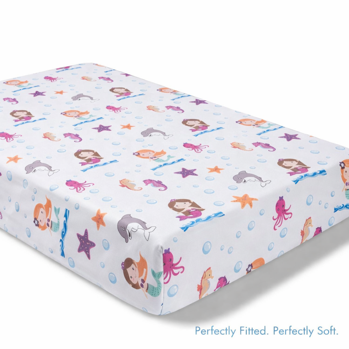 Mermaid Adventures Fitted Crib Sheet