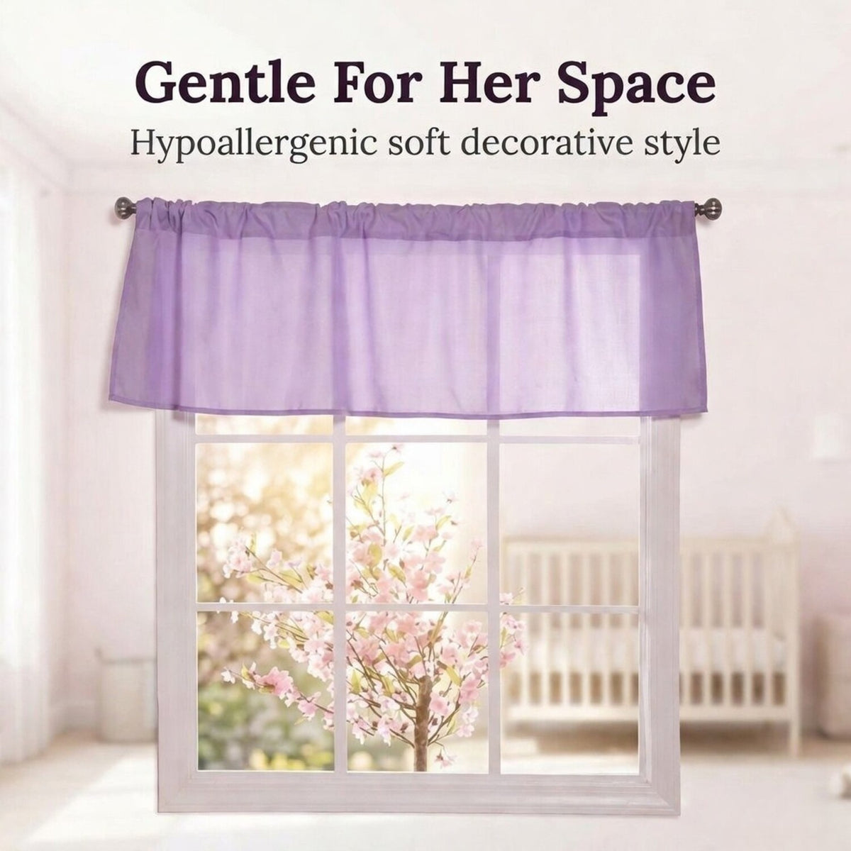 Purple Window Valance