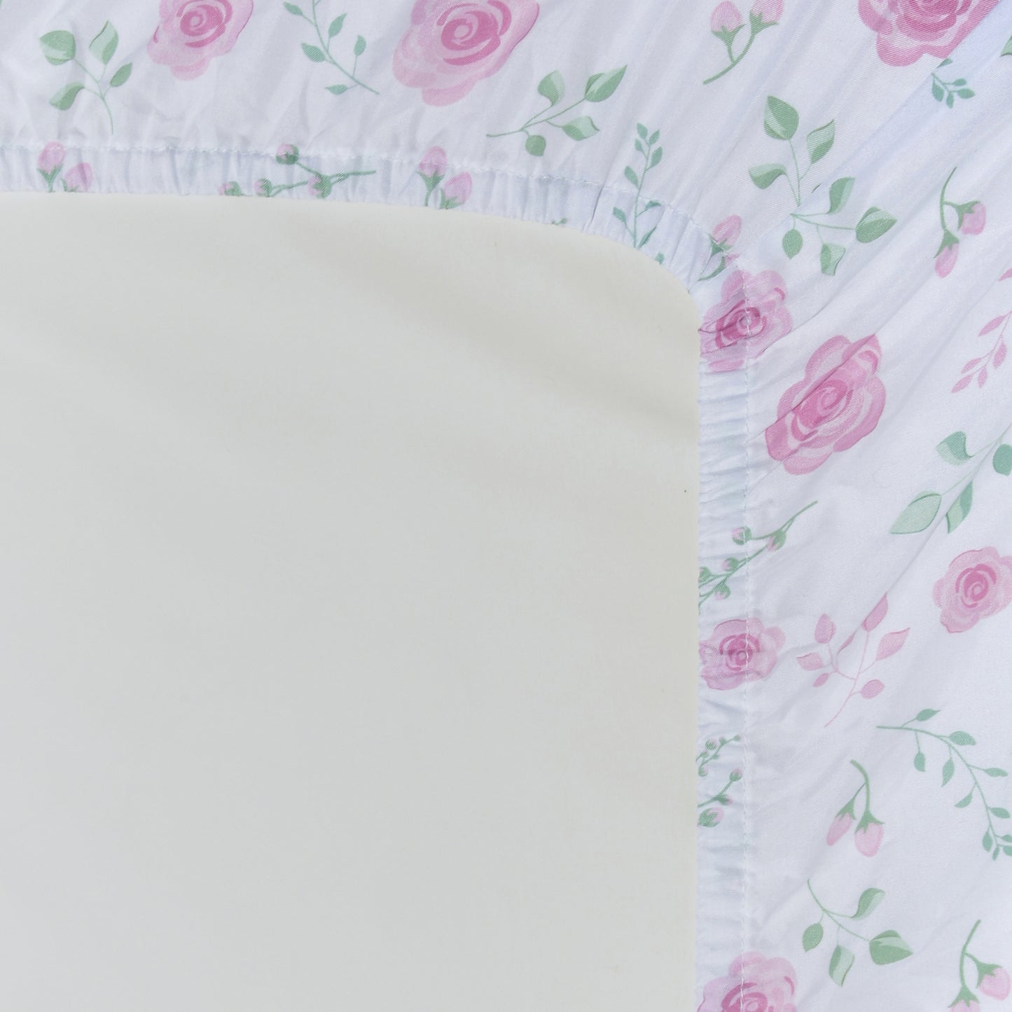 2 Pack Fitted Girls Crib Sheet - Floral/Rosebud