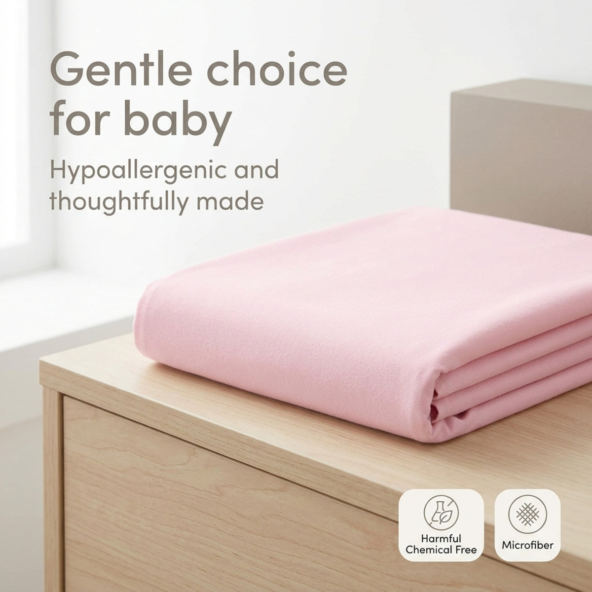 Pink/White 2-Pack Fitted Crib Sheets