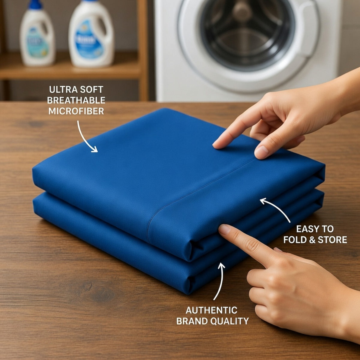 Royal Blue Fitted Crib Sheet