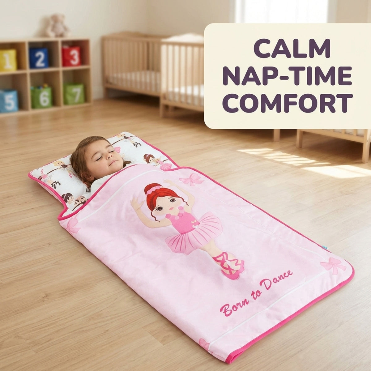 Born to Dance Toddler Nap Mat with Pillow