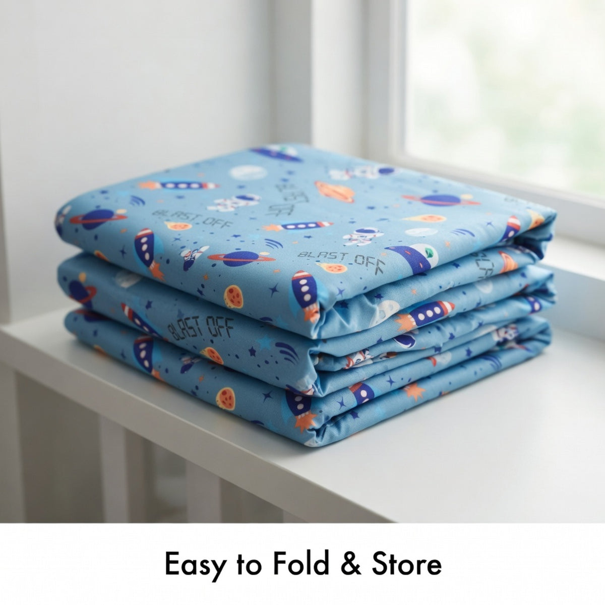 Outerspace Adventures Fitted Crib Sheet