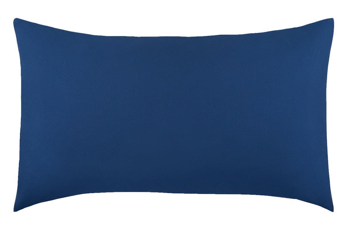 Everyday Kids Solid Soft Microfiber Toddler Pillowcases, 14 x 20 Inches, Blue and Grey, 2-Pack