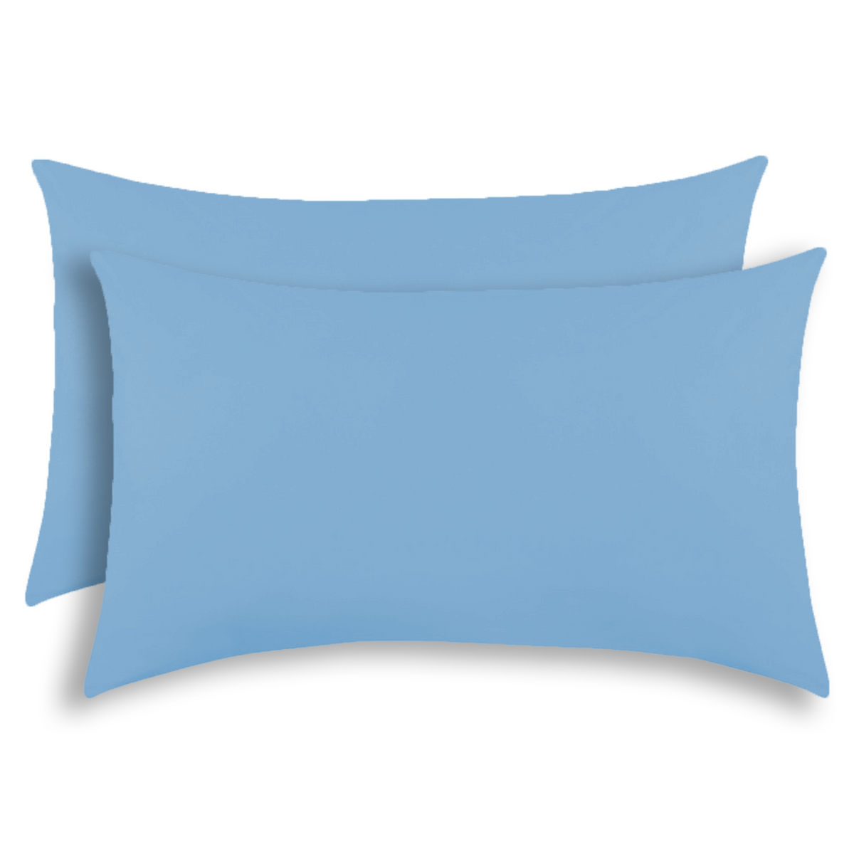 Everyday Kids Solid Soft Microfiber Toddler Pillowcases, 14 x 20 Inches, Light Blue, 2-Pack