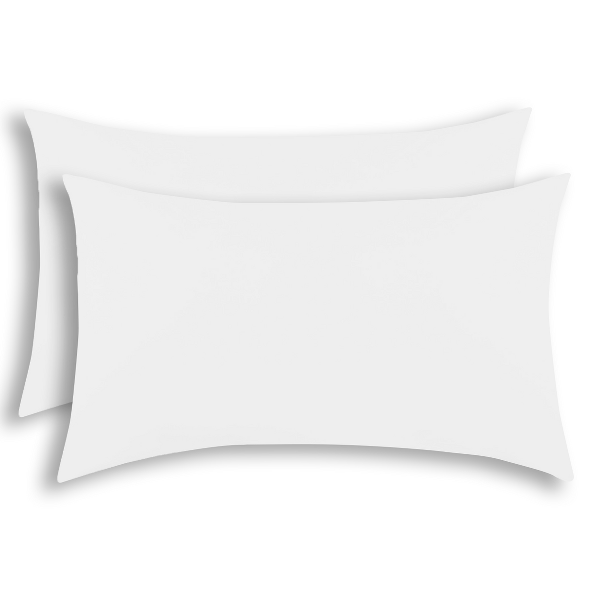 Everyday Kids Solid Soft Microfiber Toddler Pillowcases, 14 x 20 Inches, White, 2-Pack