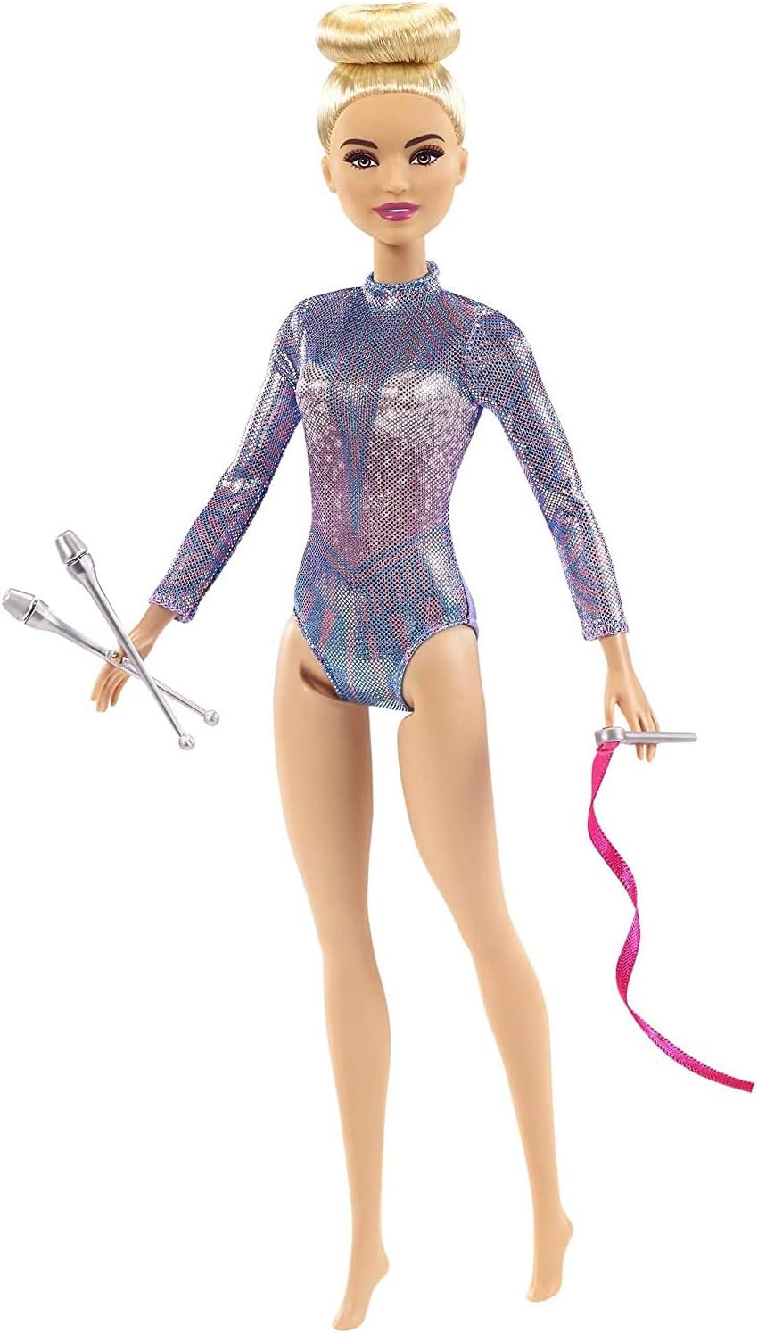 Barbie Gymnast Doll with Leotard and Crutches, “You Can Be Anything” Sports Career Doll