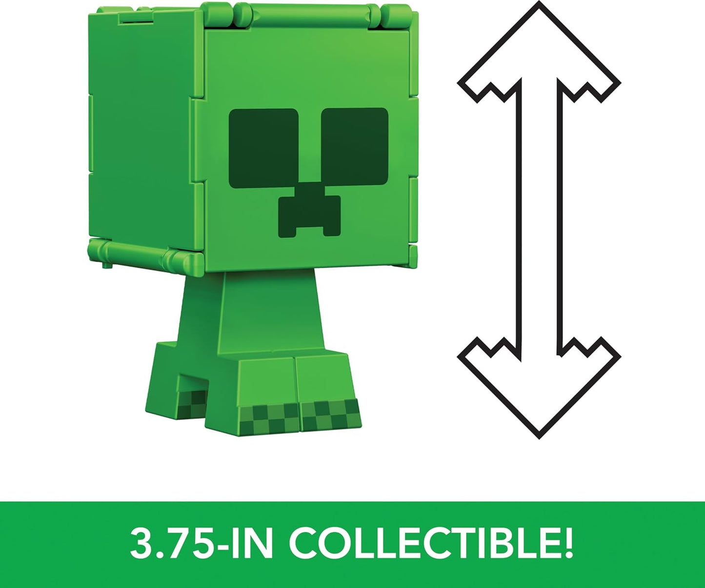 Minecraft Creeper Flippin Figs 2 in 1 Action Figure Creeper and Charged Creeper