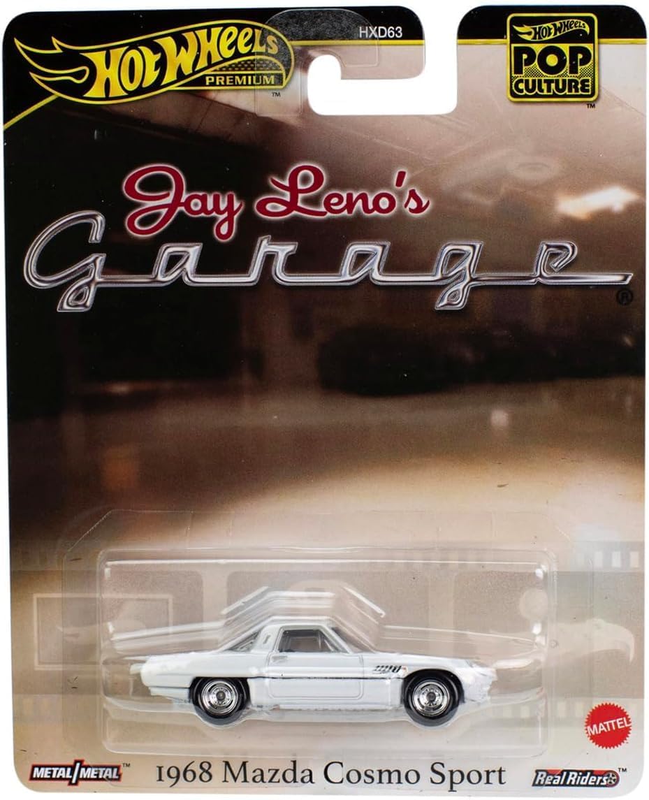 Hot Wheels Premium Pop Culture 1968 Mazda Cosmo Sport Jay Leno’s Garage Die Cast Car