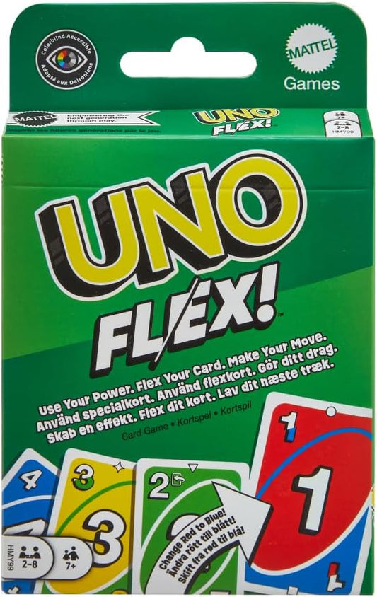 Mattel UNO Flex Card Game – Color-Changing Cards and Special Flex Actions