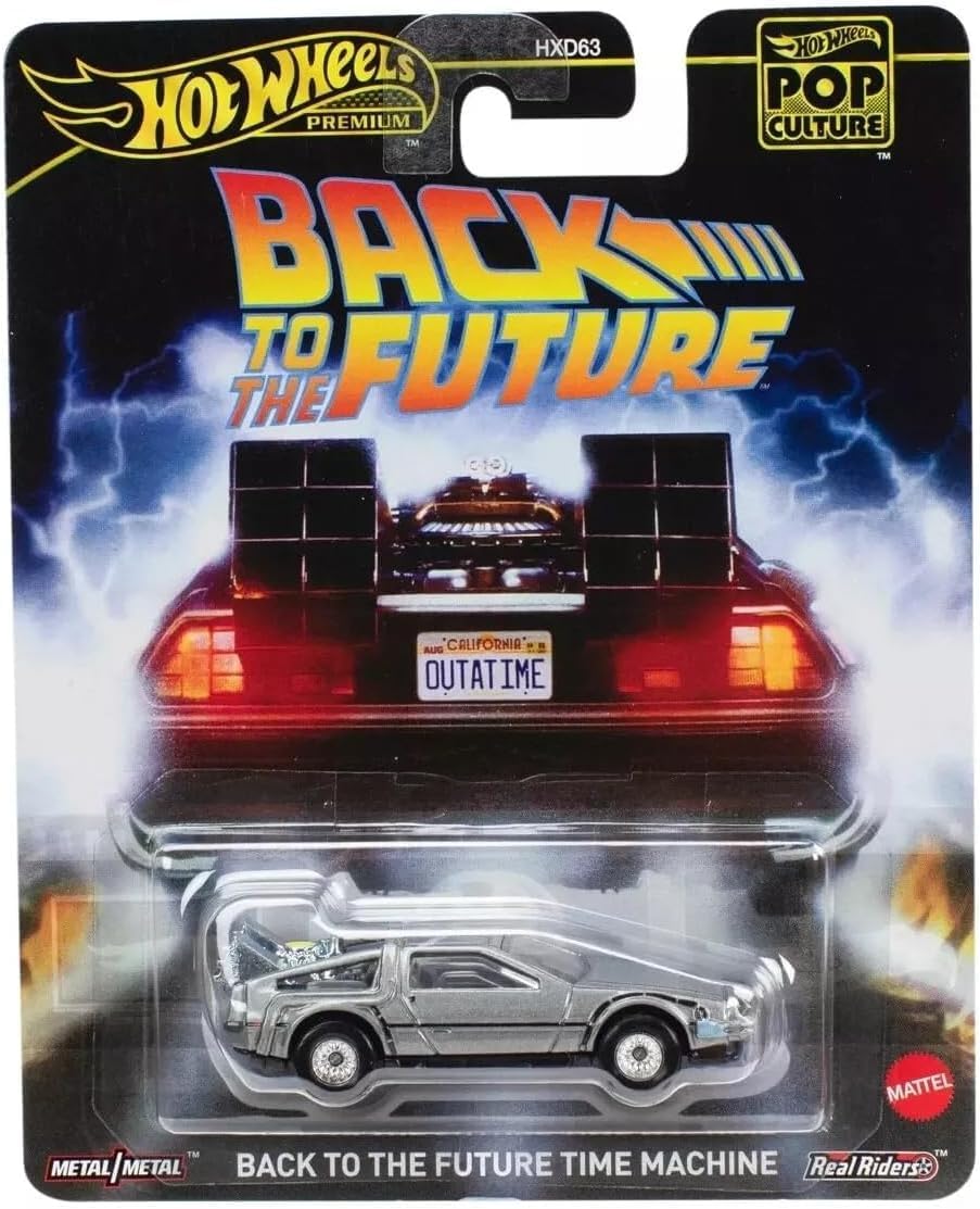 Hot Wheels Premium Pop Culture Back to the Future Time Machine Die Cast Car