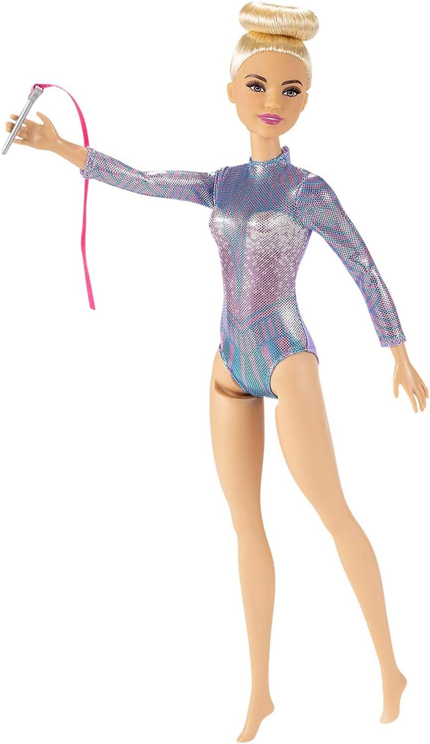 Barbie Gymnast Doll with Leotard and Crutches, “You Can Be Anything” Sports Career Doll
