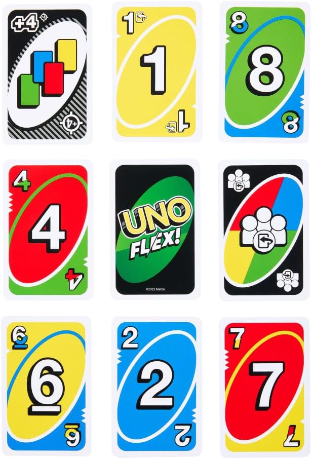 Mattel UNO Flex Card Game – Color-Changing Cards and Special Flex Actions