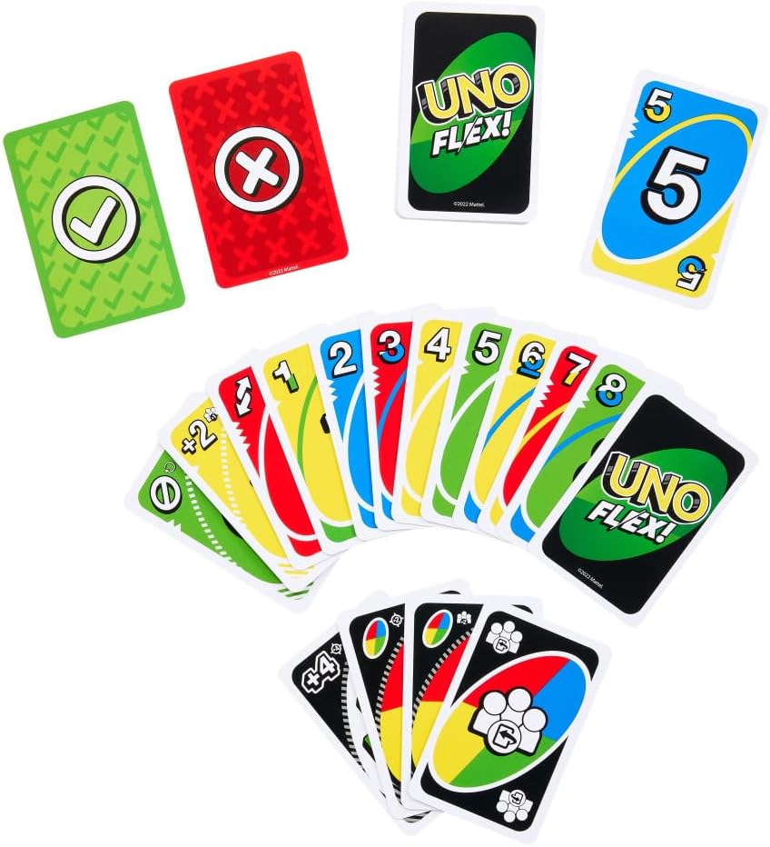 Mattel UNO Flex Card Game – Color-Changing Cards and Special Flex Actions