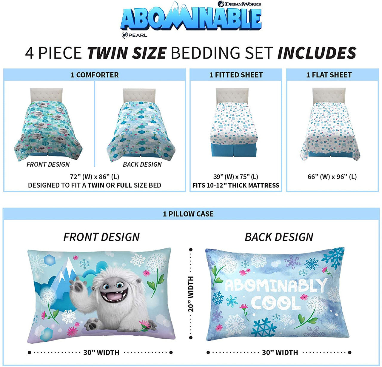 DreamWorks Abominable Twin Comforter Set