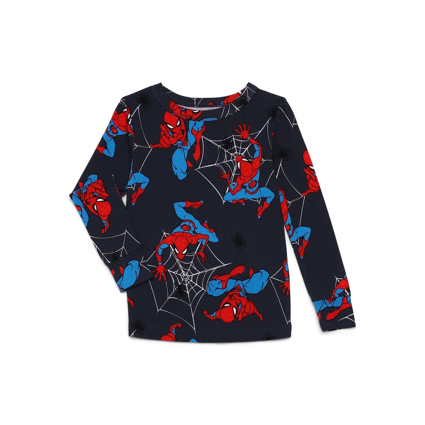 Marvel Spider-Man Boys 2-Piece Long Sleeve Pajama Set – Soft Top and Pants Sleepwear