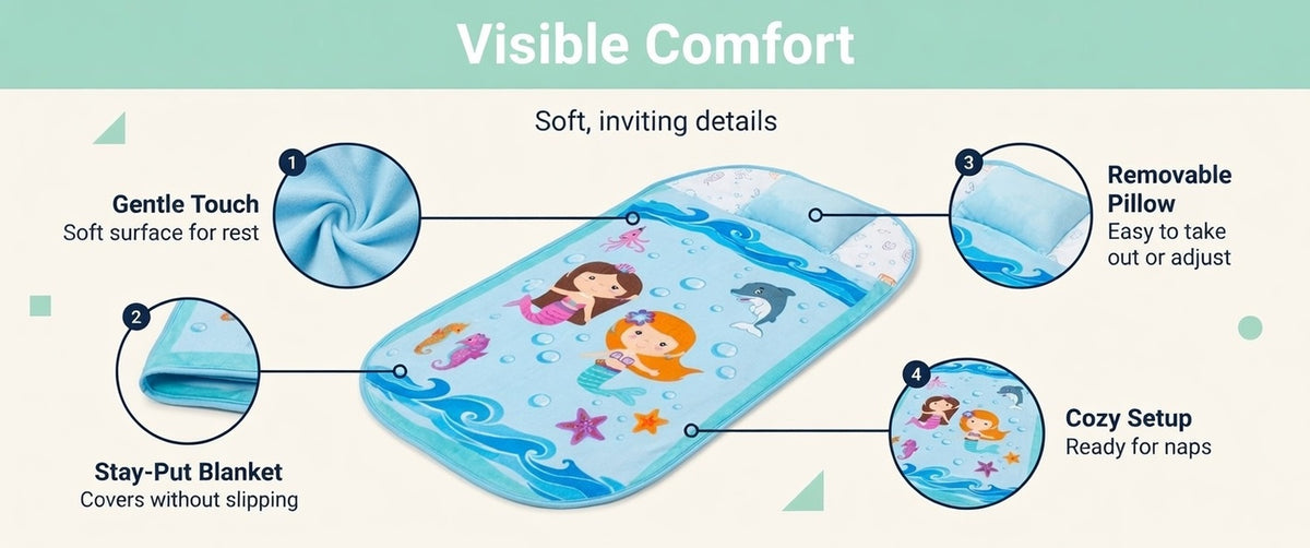 Mermaid Cot Nap Mat