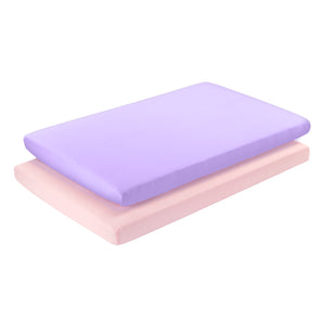 2 Pack Portable Crib Sheet - Pink/Purple