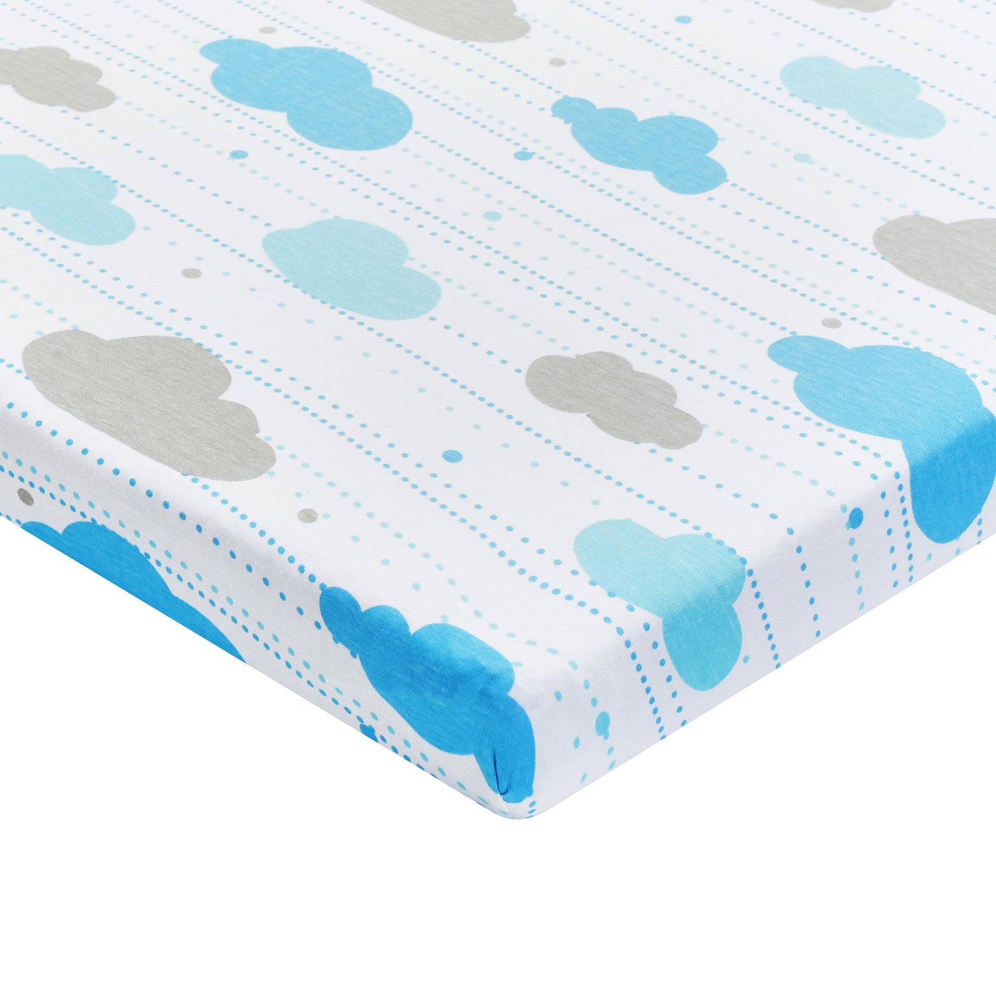 2 Pack Cotton Jersey Knit Cradle Sheet Set - Stars/Clouds