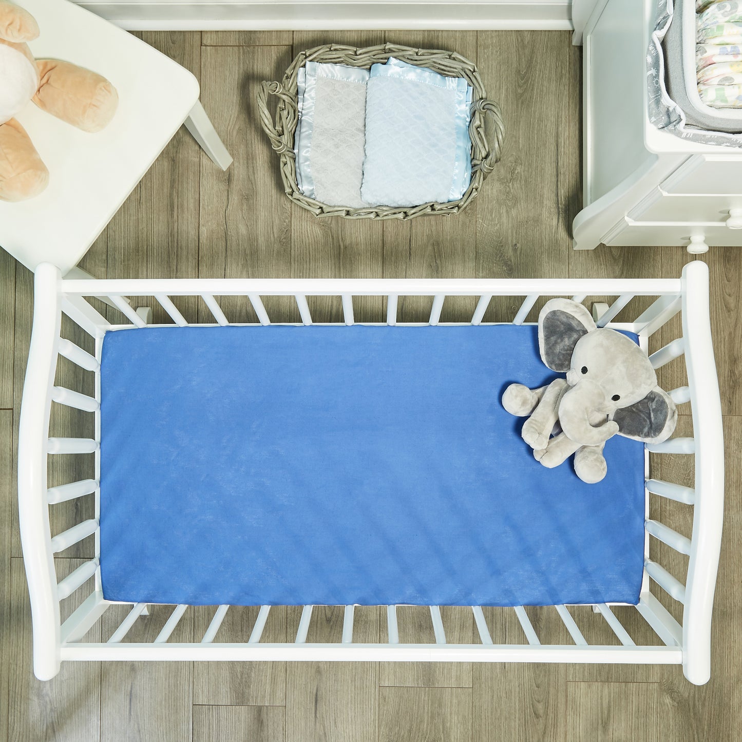 2 Pack Baby Cradle Sheets - Jungle Sports/Blue