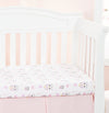 2 Pack Fitted Girls Crib Sheet - Owls/Pink