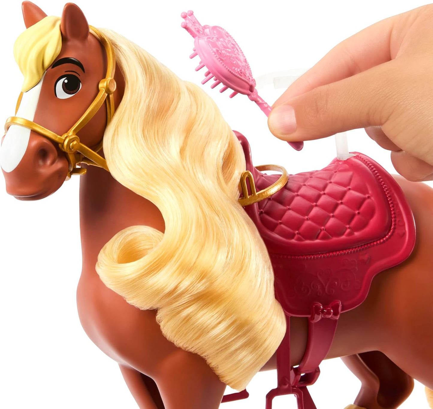 Disney Princess Belle & Philippe Doll and Horse Set – Riding Adventure Playset