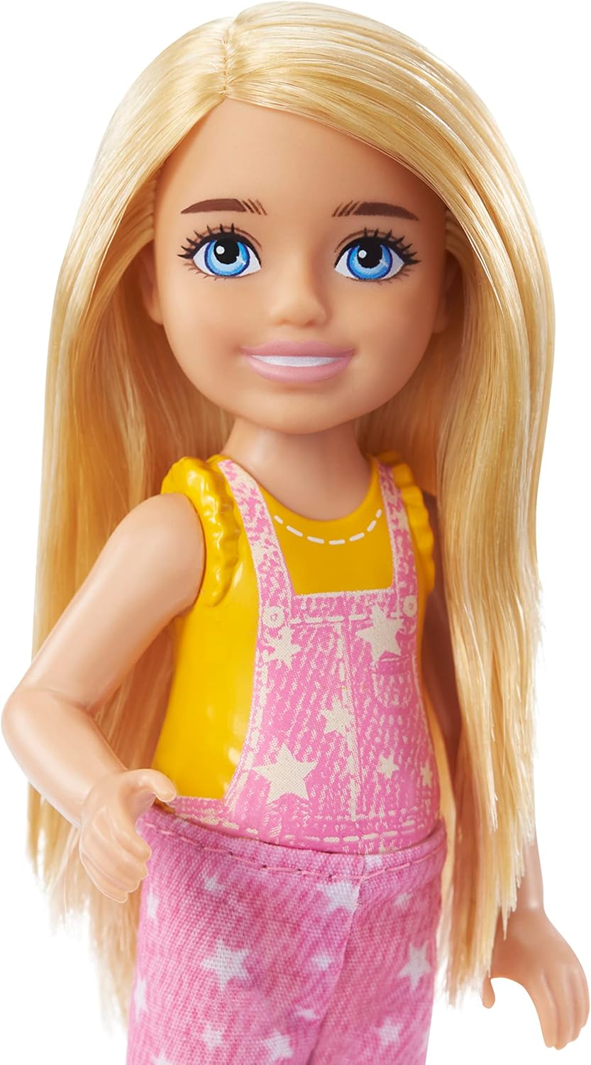 Barbie Camping Chelsea Doll and Accessories Set, Blonde Doll with Tent, Lantern, Binoculars, and Outdoor Play Pieces