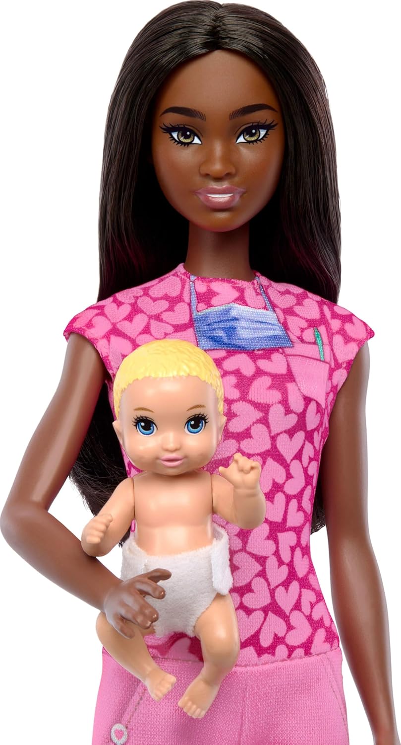 Barbie Baby Doctor Playset – Pediatrician Doll with Baby & Medical Accessories